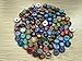Soleebee BL001 Mixed Random 18mm Aluminum Glass Insight Guides Snap Button Jewelry Charms DIY Accessories (Pack of 20)