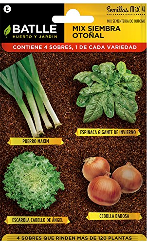 Huerto Urbano - Mix Siembra Otoñal - HU - Batlle: Amazon.es: Jardín