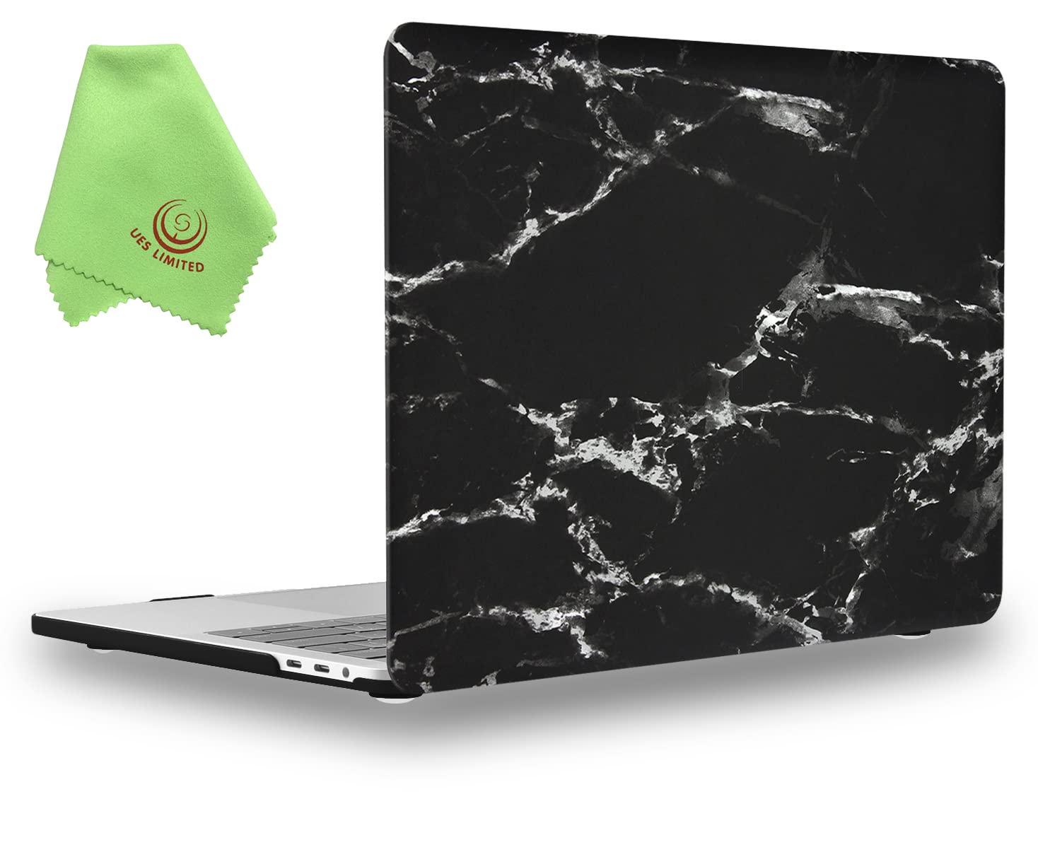 UESWILL Compatible with MacBook Pro 16 inch Case 2019 2020 Release Model A2141, Marble Pattern Hard Case for MacBook Pro 16 inch with Touch Bar & USB-C, Black & White
