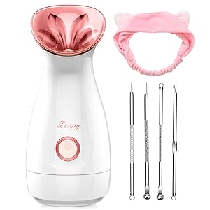 Facial Steamer Nano Ionic Hot Mist Face Steamer Home Sauna SPA Face Humidifier Atomizer for Women Men Moisturizing Unclogs Pores Spa Quality