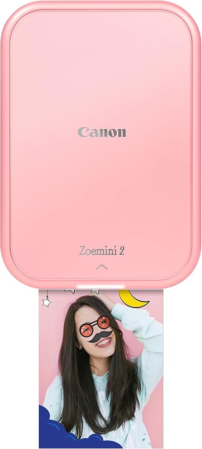 Canon Zoemini 2 Printing Kit Rose Gold Portable Photo Printer Bluetooth 5.0