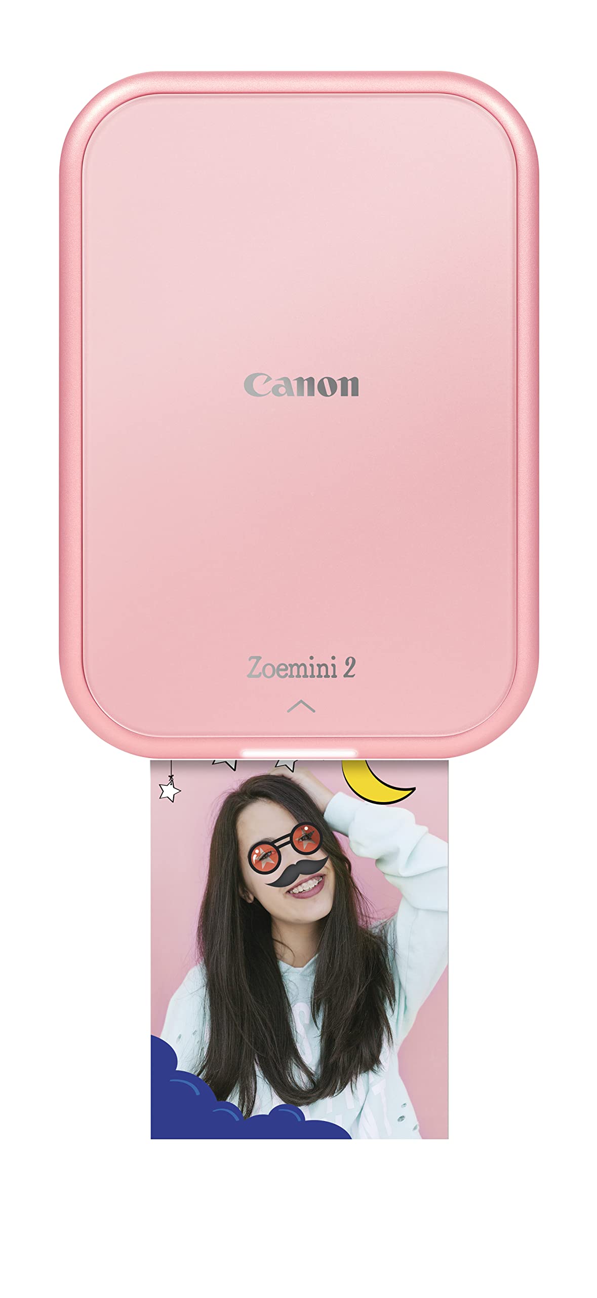 Canon Zoemini 2 Printing Kit: Capture & Create Anywhere - Compact Portable Photo Printer - Bluetooth 5.0 - Fast USB-C Charging for On-the-Go Adventures, Rose Gold