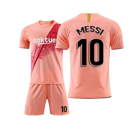 QWE Camiseta Jersey Futbol Barcelona Adulto Traje De Niños Manga ...