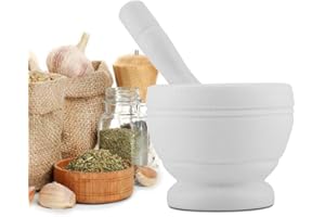 Mortar and Pestle Set, Manual Plastic Garlic Grinder Spices Mortar Pestle Set Grinding Bowl Kitchen Tool for Home, Garlic Gin