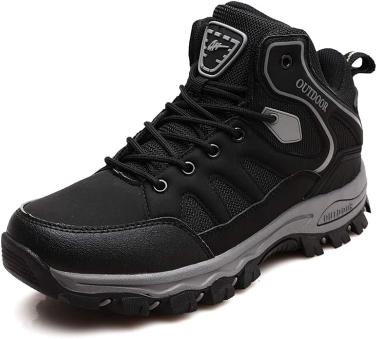 Mens Lace Up Ankle Boots Hiking Boots Comfortable Sneakers Walking