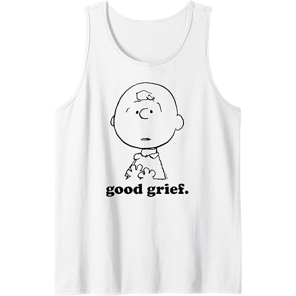Amazon.com: Peanuts - Good Grief Charlie Brown Face T-Shirt
