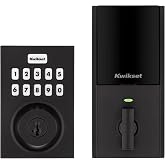 Kwikset HomeConnect 620 Z-Wave Long Range Keypad Smart Lock Keyless Entry | Matte Black, Customizable User Codes, Ring Alarm Compatible, Contemporary Design, Hub Required Sold Separately