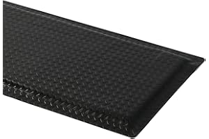 ISXACFF Industrial Anti Fatigue Mat, 2ft x 6ft Anti Fatigue Mat, 15/16" Thick Ergonomic Standing Floor Mat, Heavy Duty Diamon