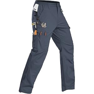 CARWORNIC Men's Flex Ripstop Tactical Cargo Pants Water Resistant Hiking EDC Stretch Construction Work Pants with 14 Pockets