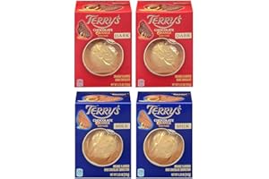 PURA PARCEL Terry's Chocolate Orange 4-Pack Bundle - 2 Pack Milk Chocolate Orange, 2 Pack Dark Chocolate Orange - Share the joy of Premium Quality Treats for Special Moment - 5.53oz Each - orange chocolate ball