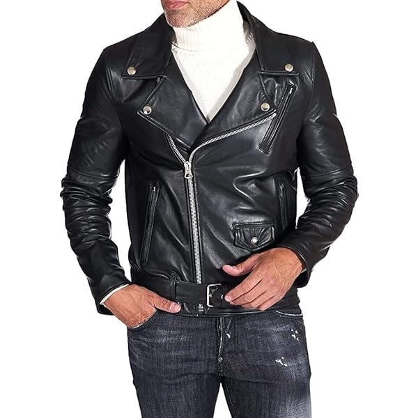 Isaac & David Chicago Men's Cowhide Motorcycle Leather
