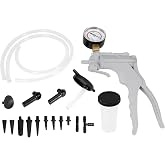 Performance Tool W87030 Hand Vacuum Pump Brake Bleeder Kit | One man automotive fluid bleeding and vacuum testing. Diagnoses systems and bleeds brakes. Complete kit with gauge