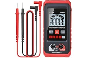 Bonseor Ht Automatic Digital Multimeter,Tm-510 4000 Counts Smart Digital Multimeter,Digital Display Intelligent Multimeter,Voltage Tester with Non-Contact Voltage Function (1 PCS)
