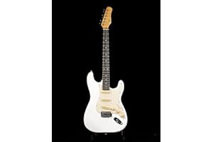 KGD Electric Guitar,Sycamore Body,Carbonized Maple Neck,Rosewood Fingerboard,6-String Solid Electric Guitar,S-S-S Pickups Six-point Rocking Trem Bridge Electric Guitar