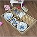 Genius CBF Ceramics Sushi Plate Set for Two in Gift Box (SUSHI set)