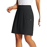 baleaf Women's Skorts Skirts Hiking Cargo Skorts Pockets 19" Knee Length Long Athletic Quick Dry Skirts UPF 50