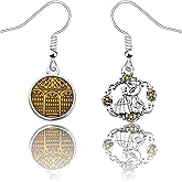 CENWA Beauty Fairtale Dancing Dangle Charm Earrings Fairytale Lover Gift Jewelry for Movie Lover