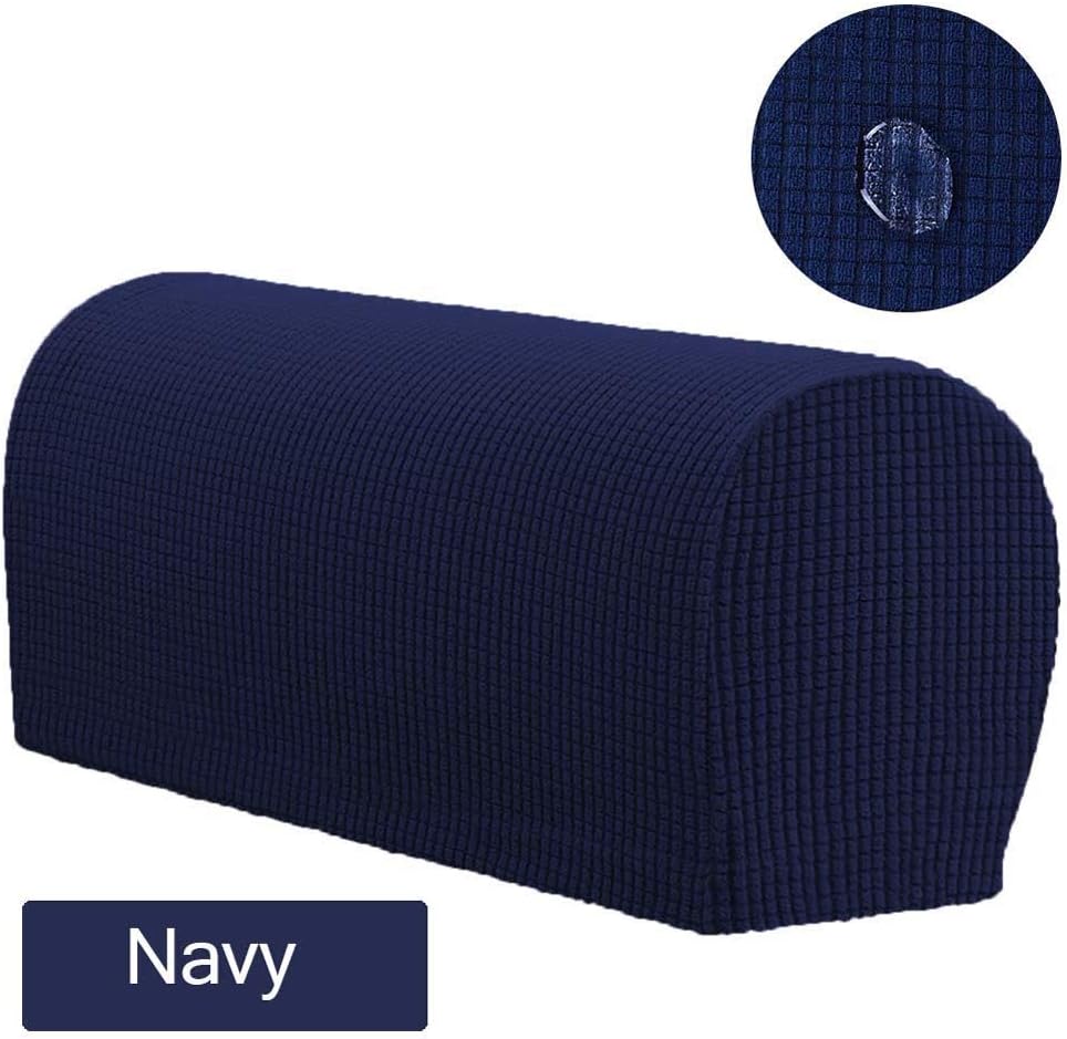 Elastic Spandex Waterproof Armrest Cover Non Slip Sofa Slipcover Stretchy Armrest Cover Armchairs Sofa Furniture Arm Protector Hanhan Set Of 2 Grey Home Kitchen Home Accessories