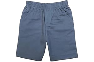 unik Boys All Elastic Waist Pull up Shorts Navy Khaki Black Hunter Green Blue