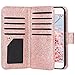 iPhone 7 Case, iPhone 8 Wallet case, ULAK Glitter Magnetic Detachable PU Leather Wallet Multi Credit Card Holders Flip Case Cover for Apple iPhone 7 / 8 4.7 Inch - Rose Gold Bling