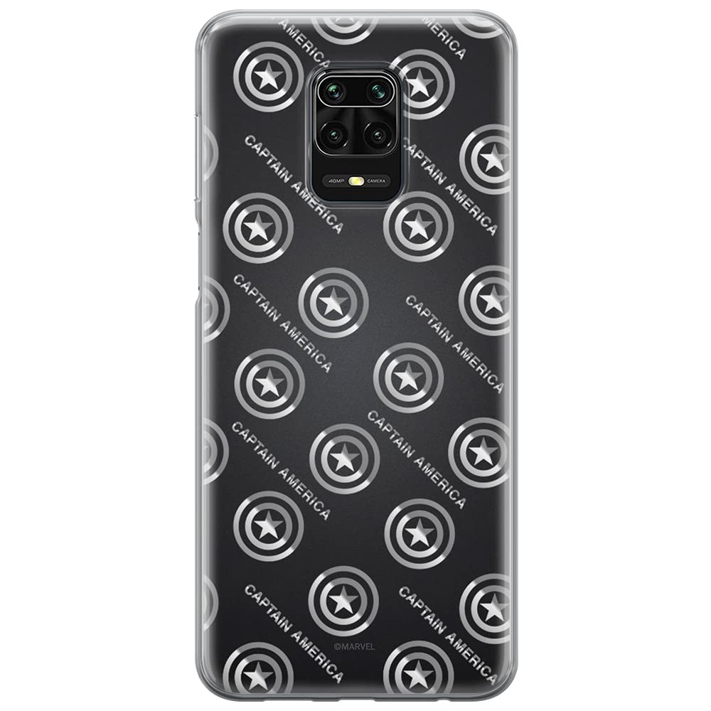 ERT GROUP mobile phone case for Xiaomi REDMI NOTE 9 PRO/ 9S original and officially Licensed Marvel pattern Captain America 012 optimally adapted to the shape of the mobile phone, case made of TPU