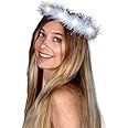 Funcredible Light up Feathered Angel Halo Headband - Halloween Costumes - Angel Costume for Women, Men and Kids