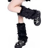 OSPNIEEK Womens Faux Fur Furry Leg Warmers