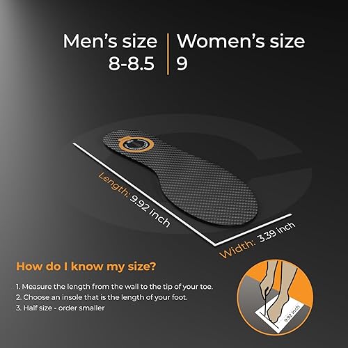 Carbon Fiber Insole pc, Men Women Unisex Orthotic