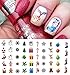 Christmas Holiday Assortment Water Slide Nail Art Decals - Salon Quality 5.5