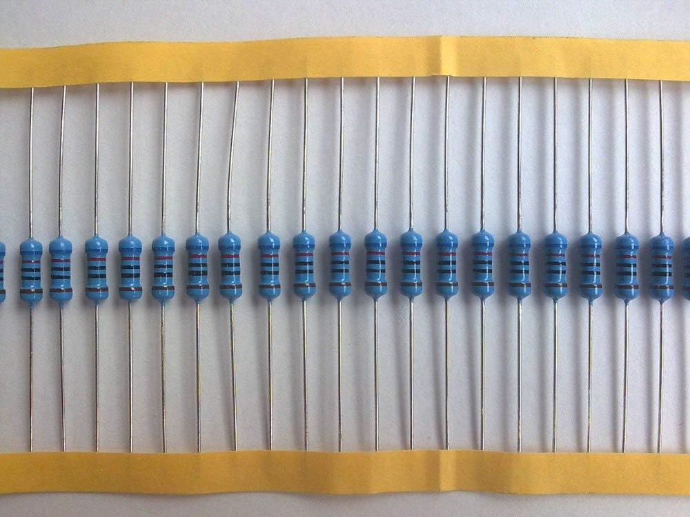 WuLian 1000pcs 2.2 ohm 1/4W 2.2R Metal Film Resistor 2.2ohm 0.25W 1% ROHS