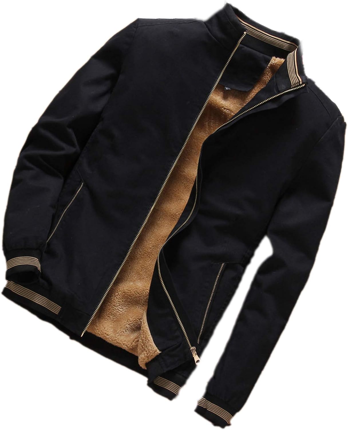 Fleece Jackets Mens Men Slim Long Sleeve Jackets Windbreaker Zipper