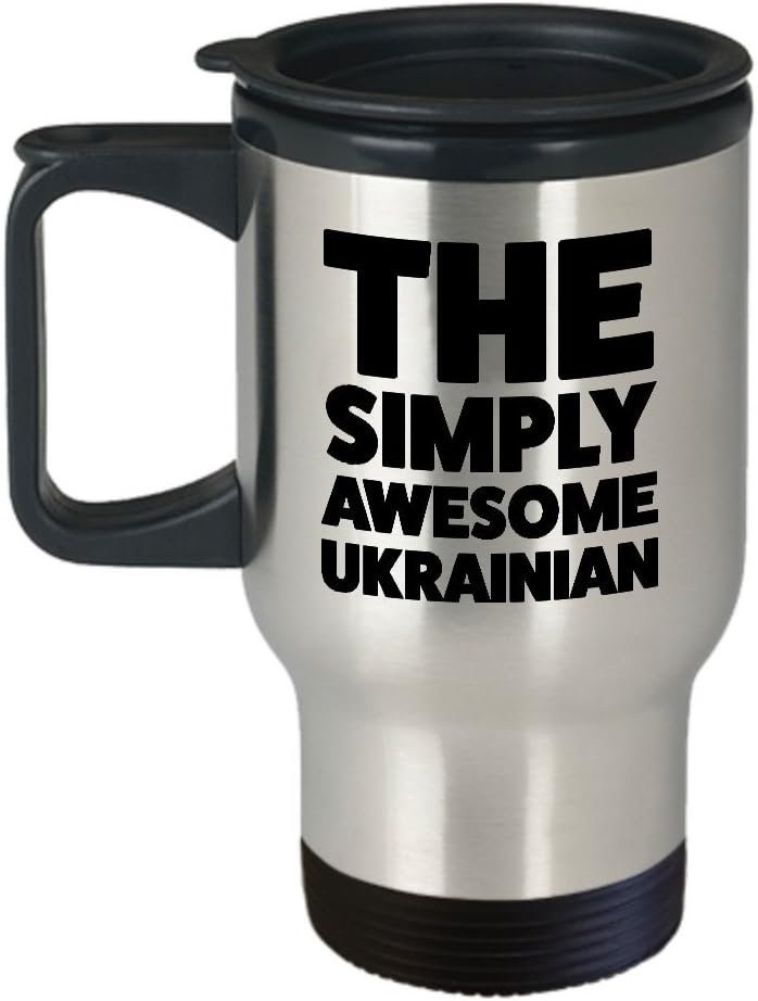 Amazon Com Ukrainian Travel Mug Funny Ukrainian Gifts For Pride Mom Dad People Who Love From Ukraine Awesome Ukrainian Birthday Gifts Mothers Day Fathers Day Kitchen Dining