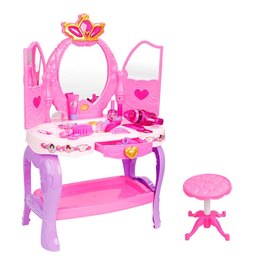 makeup table little girl