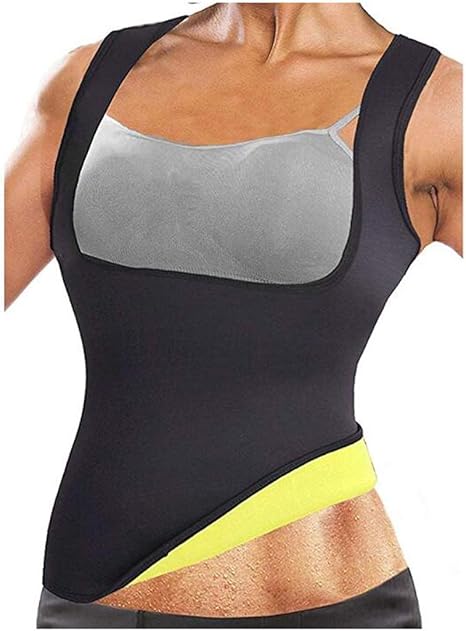 TIANMIAOTIAN Cintura Entrenador De Las Mujeres Sudor Perder Peso Cloropidina Caucho Camisa Chaleco Escultura Corporal Conjunto de Cuerpo Ser aplicable A Pérdida de Peso No Cremallera: Amazon.es: Deportes y aire libre