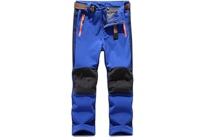 linlon Kids Boys Girls Youth Waterproof Hiking Ski Snow Pants Elastic Waist Warm Insulated Pants