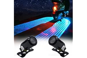 BUKNIKIS Motorcycle Angel Wings Projection Light Kit, Underbody Waterproof Ghost Shadow lights for Motorcycles - Universal (Ice Blue, Pack of Pair)