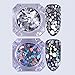 BORN PRETTY 1.5g Holographic Silver Nail Flakies Mixed Size Round Nail Sequins Glitter Paillette 2 Colors