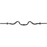 CAP Barbell RB-48T2B Super Curl Bar, Black, 48"