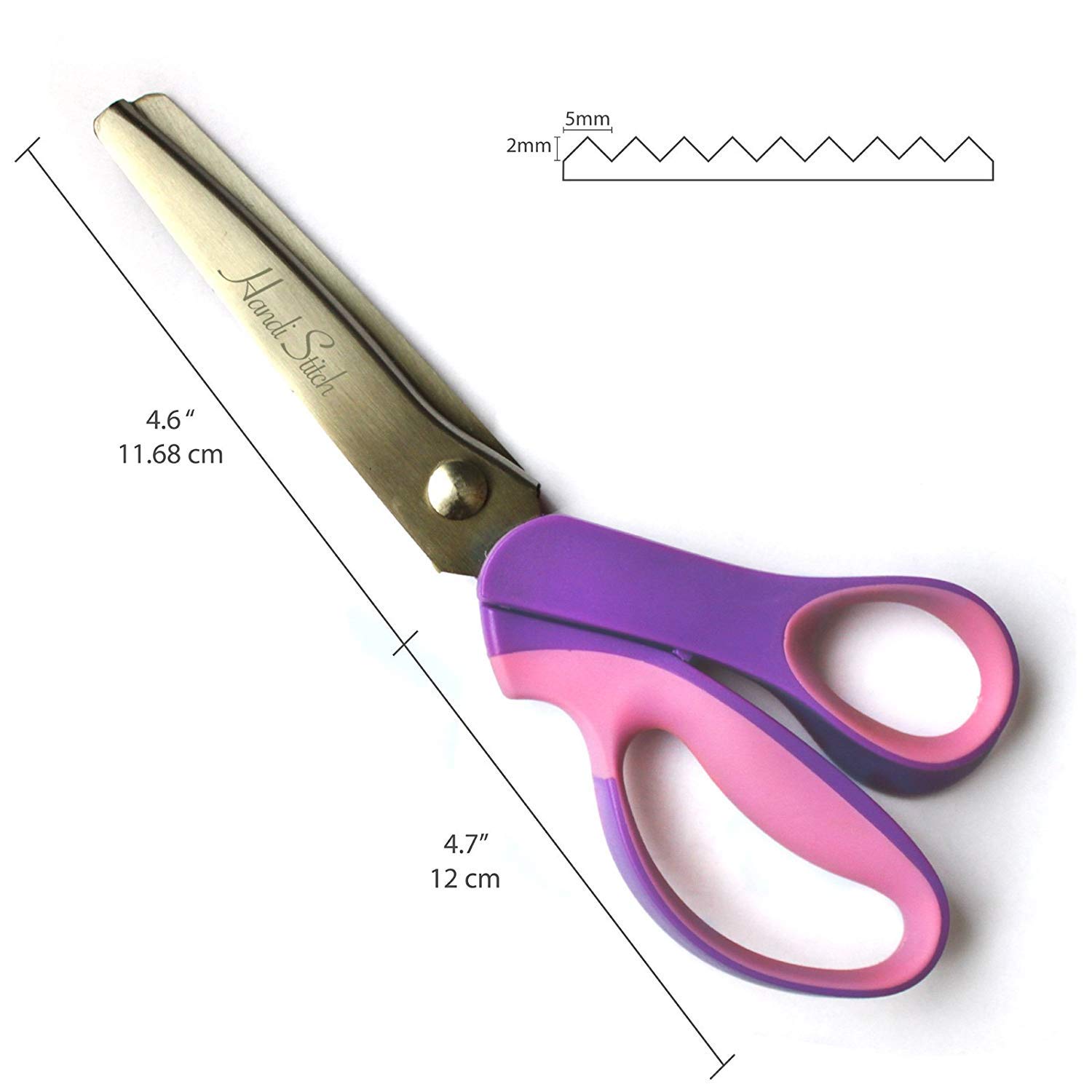 Pinking Shears for Fabric with Snipper 9 inch Stainless Steel
