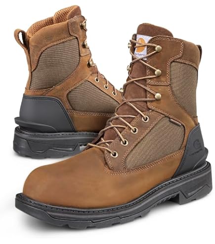 Carhartt CMW8100 8-Inch Waterproof Work Boot Mens 11 Brown Leather EH New 8 Work Wp,Cmw8100 main image 4
