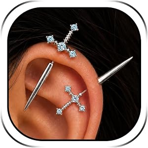 Sword Earrings for Women Vertical Sword Earrings Cartilage Piercing Jewelry Goth Accessories Halloween Jewelry Women