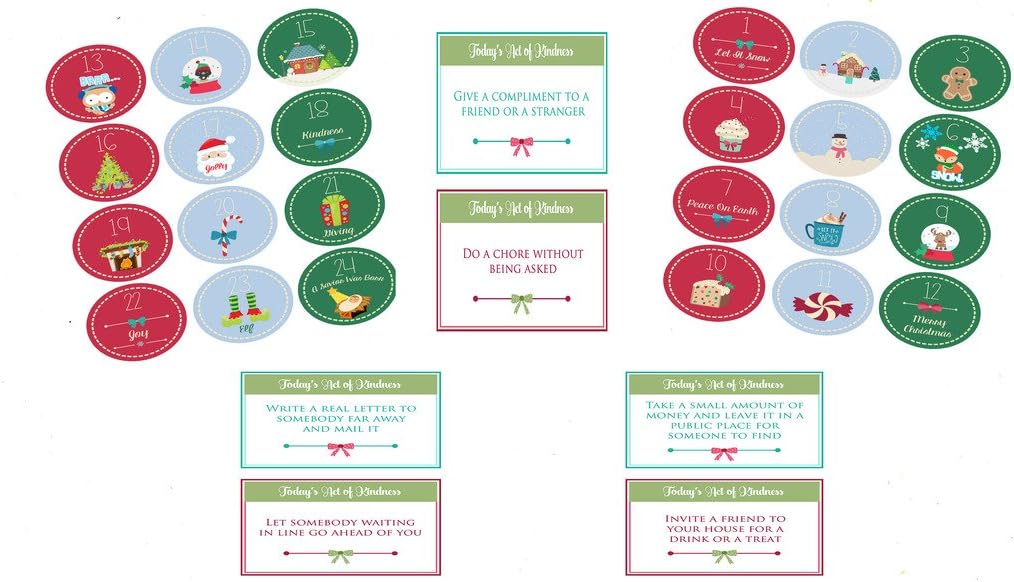 SGD Christmas Kindness Countdown Advent Calendar Kit