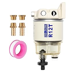 AUIVERED R12T Marine Fuel Water Separator Kit, 10
