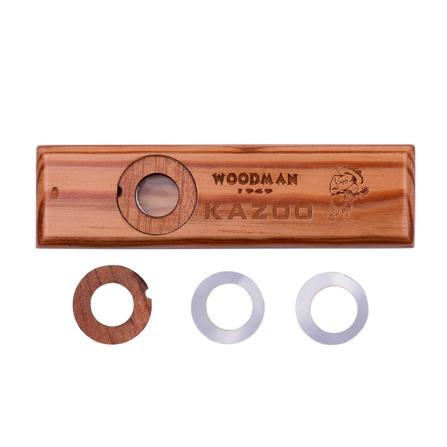 Alnicov Wooden Kazoo,Wood Harmonica for Musical Instrument Ukulele Guitar Partners
