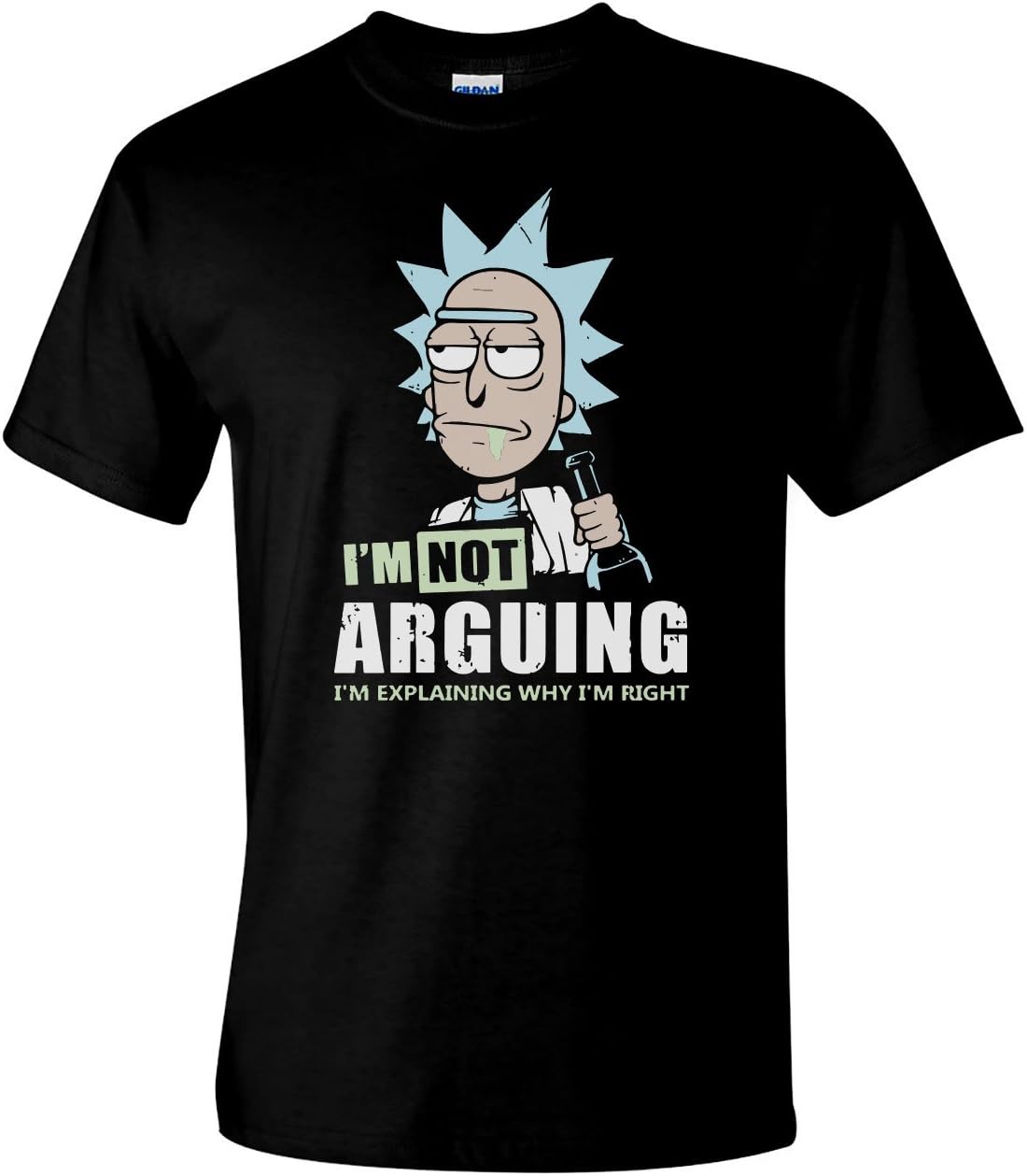 Rick & Morty T-Shirt I'm Not Arguing Men's Comedy T-Shirts (S)