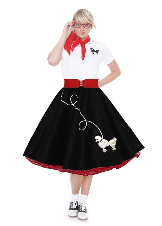 1950s Costumes- Poodle Skirts, Grease, Monroe, Pin Up, I Love Lucy
