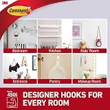 Command Small Designer Hooks White Pack of 2 Hooks and 4 Strips view 4