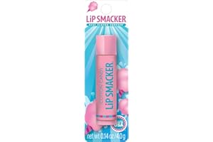 Lip Smacker Flavored Lip Balm, Flavored Moisturizing, Smoothing Soft Shine, Hydrating & Protecting Fun Tasty Flavors, Cruelty-Free & Vegan - Cotton Candy