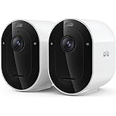 Arlo Pro Security Camera 2K HDR (6th Gen, 2025 Release) - Wireless Outdoor Camera, Rechargeable Removeable Battery, Event Captions, Emergency Response, 1-Month Trial of Secure Plan, 2 Cam, White
