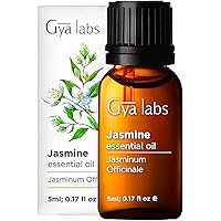 Gya Labs Jasmine Essential Oil for Diffuser - 100% Pure Therapeutic Grade Jasmine Oil Essential Oil for Diffuser, Skin, Hair,